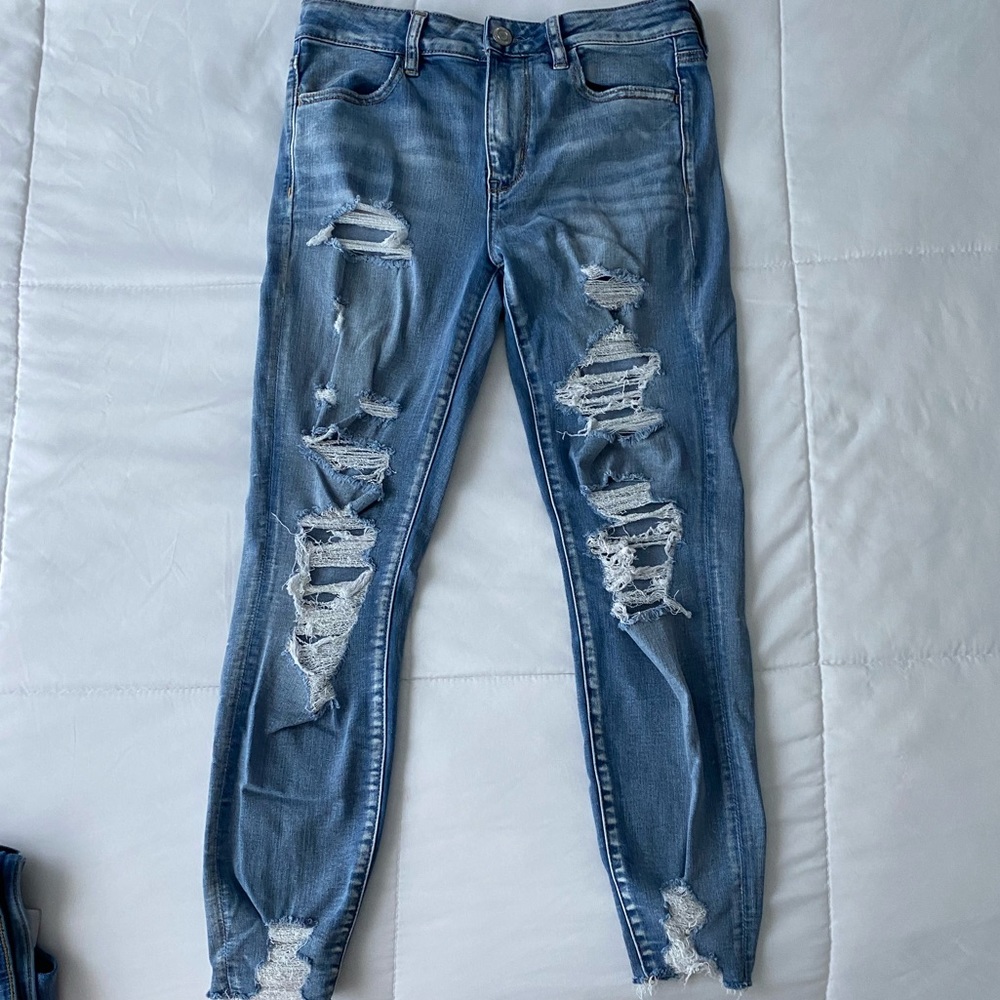 American Eagle Distressed Skinny Jeans